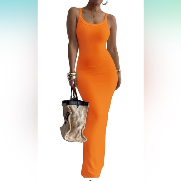 Long Dress Casual Slip Sexy Slim Sleeveless Bodycon Maxi Dress 

8016 - Picture 1 of 2